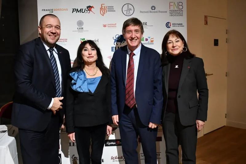 Slide d ouverture du colloque Bistrots et Cafes - Une passion d avenir - Palais du Luxembourg 2 decembre 2025